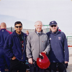 Ashvin With the British Winter Olympic Team in 2002, Calgary, Canada